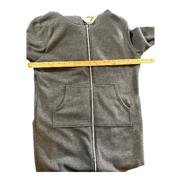 Charcoal Full-Length Women's Hoodie - Picture 6 of 8